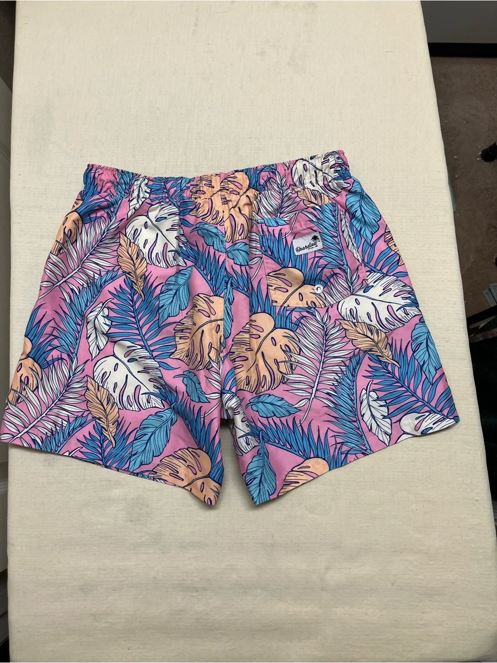 Boardies S tropical print swim shorts